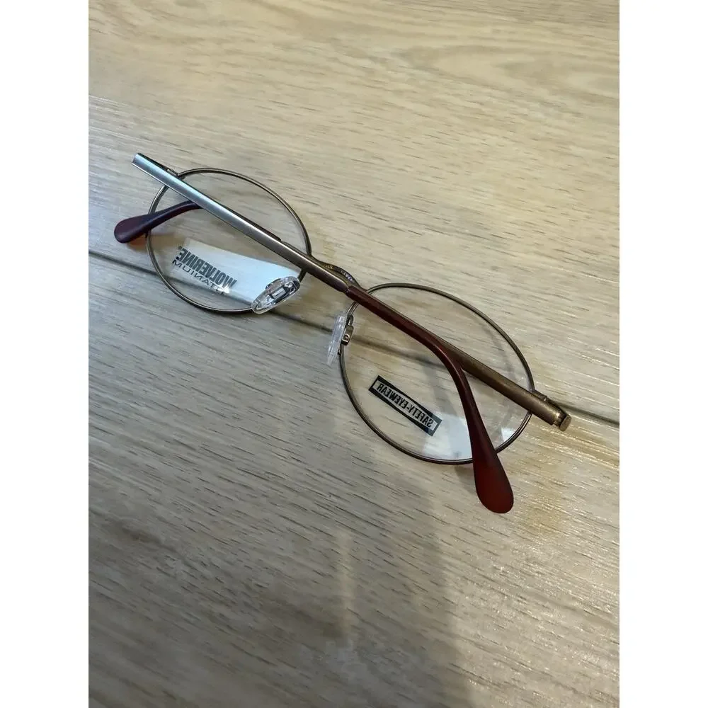 WOLVERINE KENMARK Z87.0 ANTIQUE GOLD AUTHENTIC EYEGLASSES 52-18-140